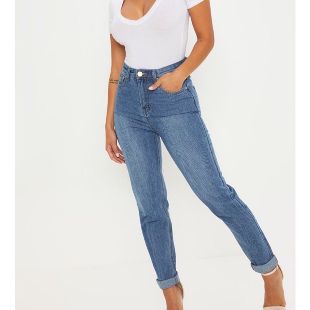 Midwash High Waist Mom Jeans